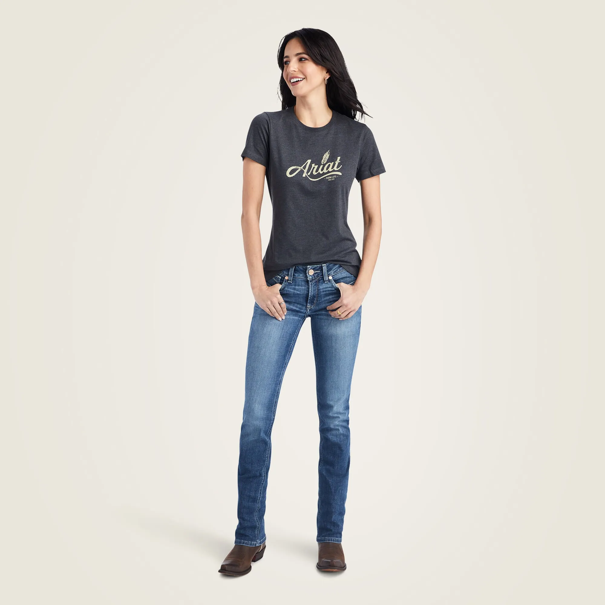 10042722 Women's Wheat Script Tee by Ariat