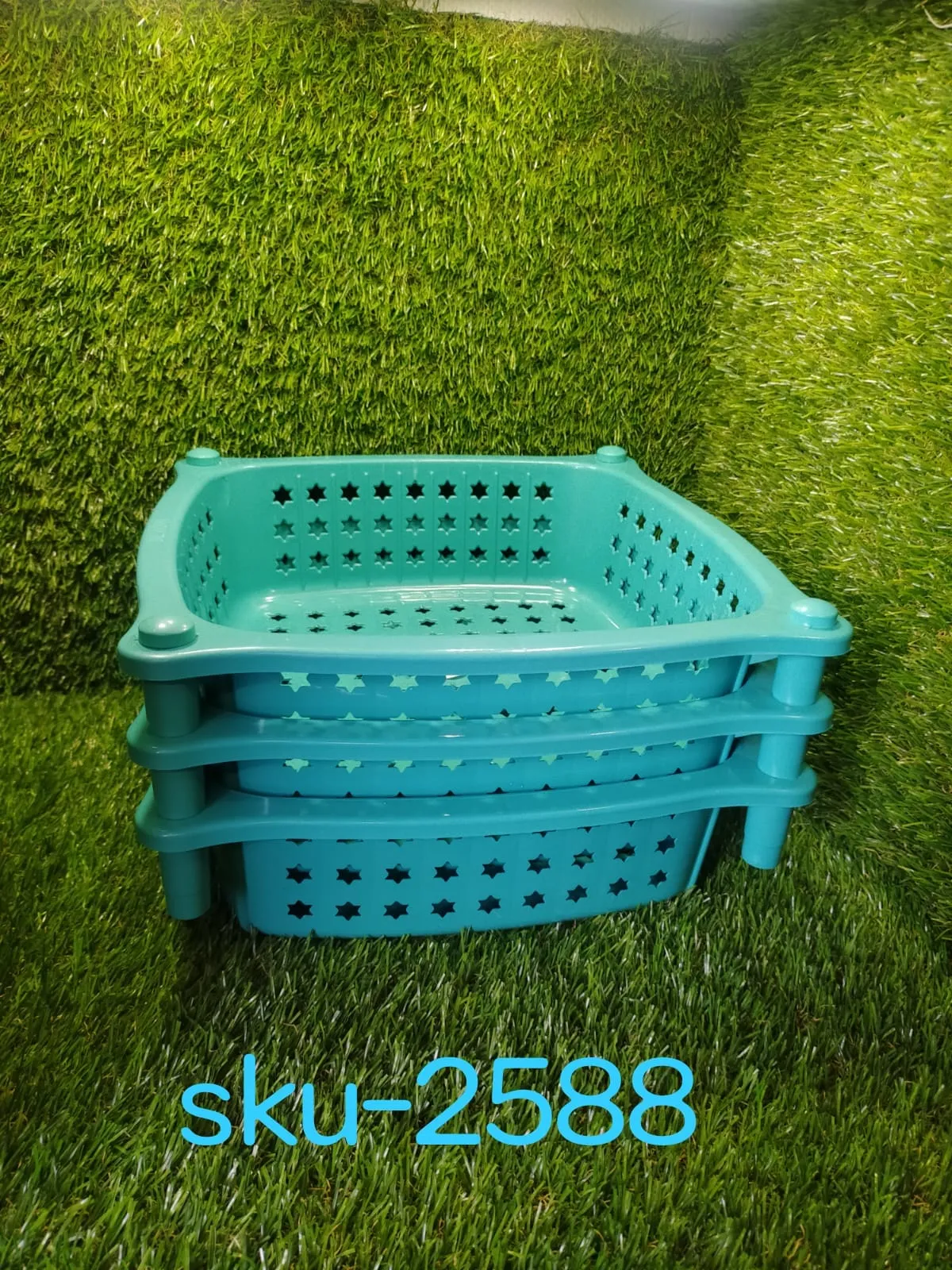 3 layer round Kitchen Trolley Basket ( MOQ :- 6 Pc)