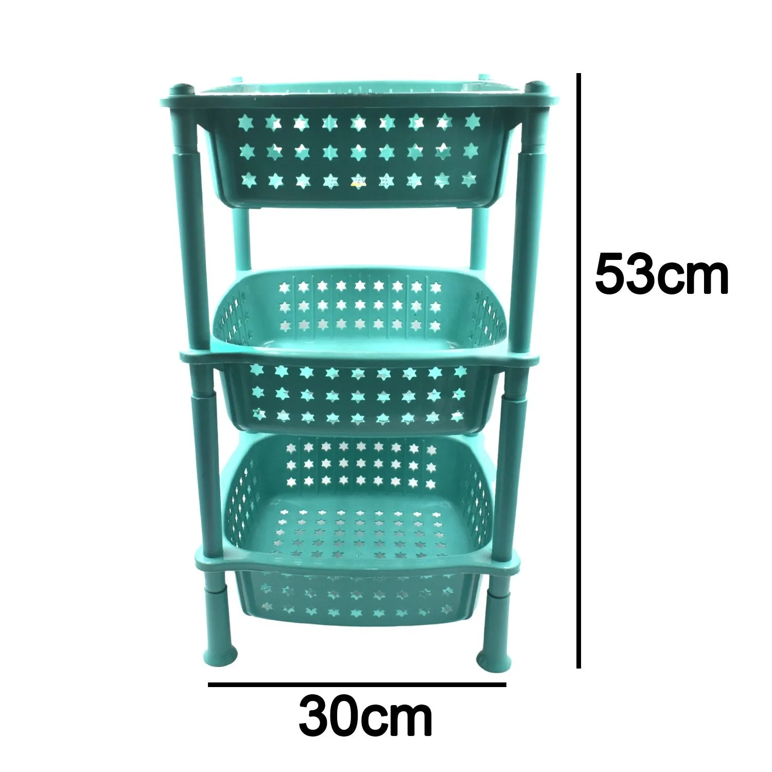 3 layer round Kitchen Trolley Basket ( MOQ :- 6 Pc)