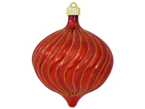 6" (150mm) Swirled Onion Shatterproof Large Christmas Ornaments