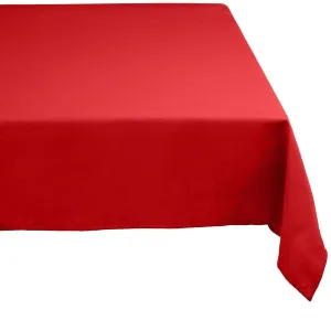 70 Inch Solid Color Fire Truck Red Rectangular Tablecloth