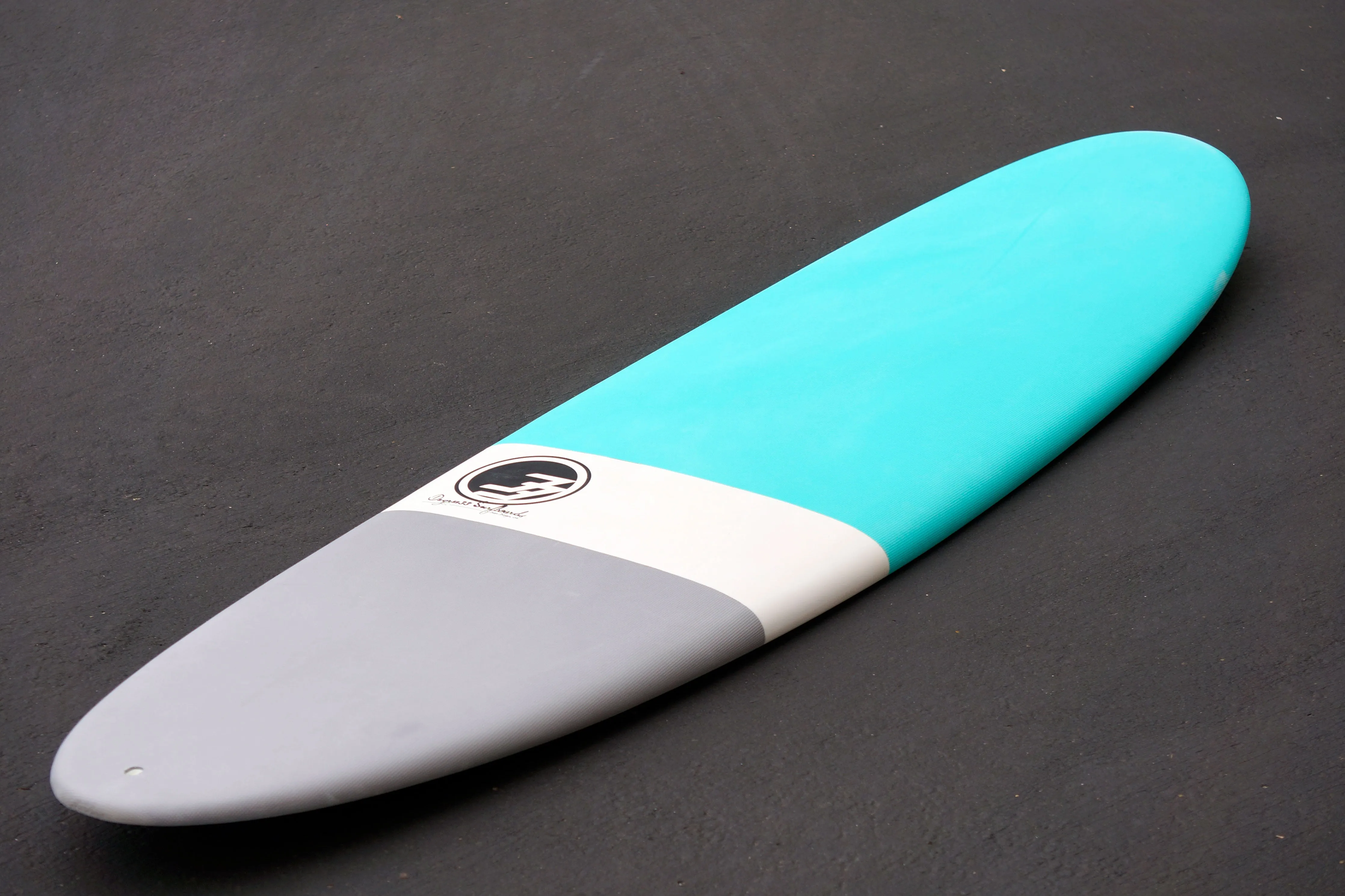 7'2" Poacher Funboard Surfboard Aqua Dip (Hybrid Epoxy Softtop)