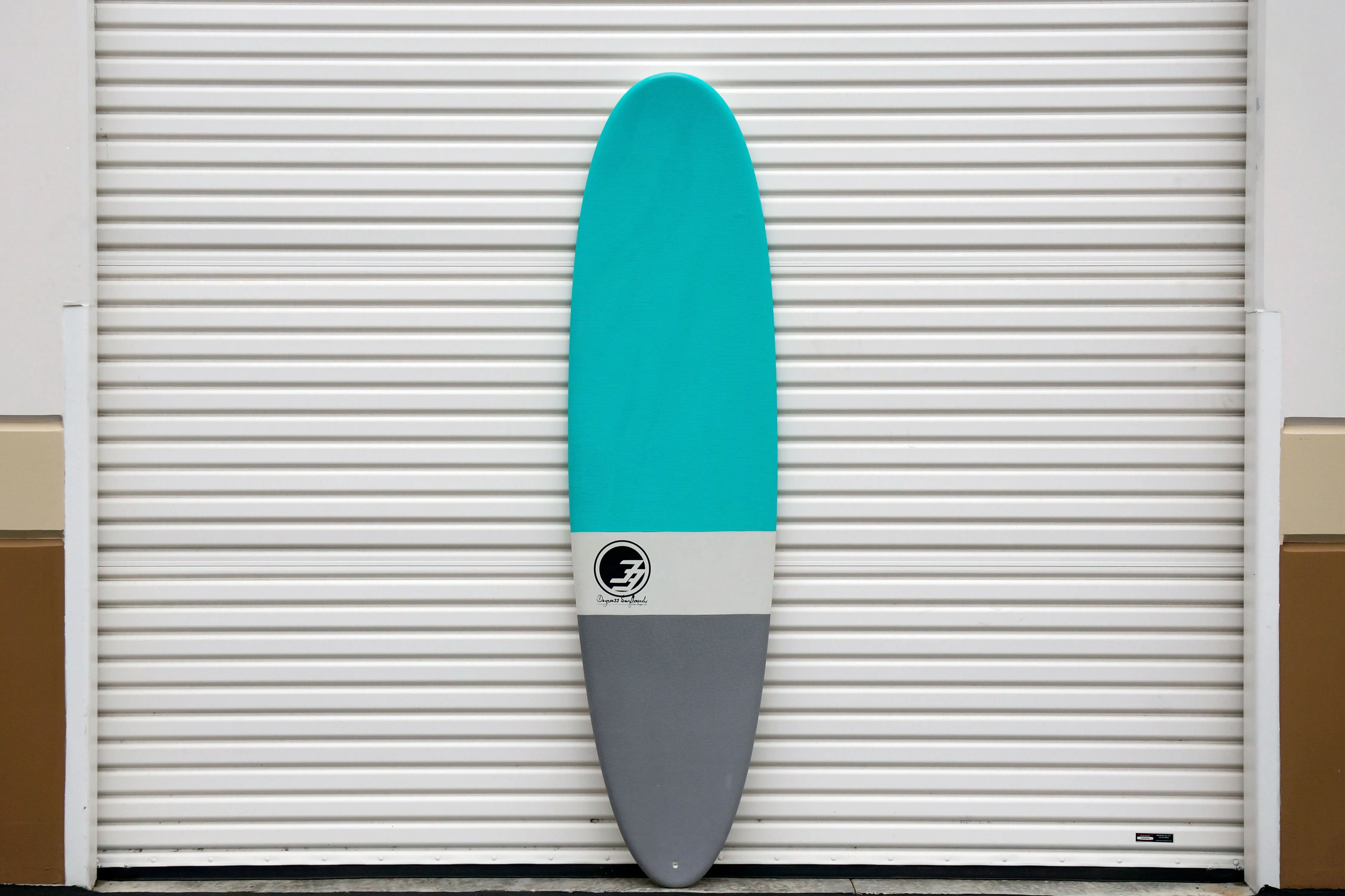 7'2" Poacher Funboard Surfboard Aqua Dip (Hybrid Epoxy Softtop)