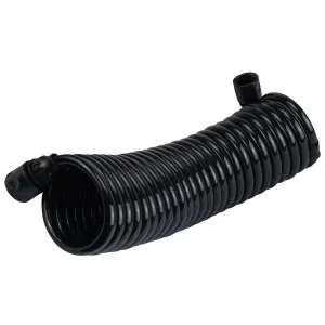 7.6m Deckwash Black Heavy-Duty Hose Coil 16mm