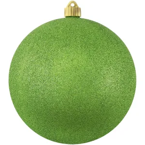 8" (200mm) Glitter & Glitz Color Shatterproof Plastic Extra Large Christmas Ball Ornaments