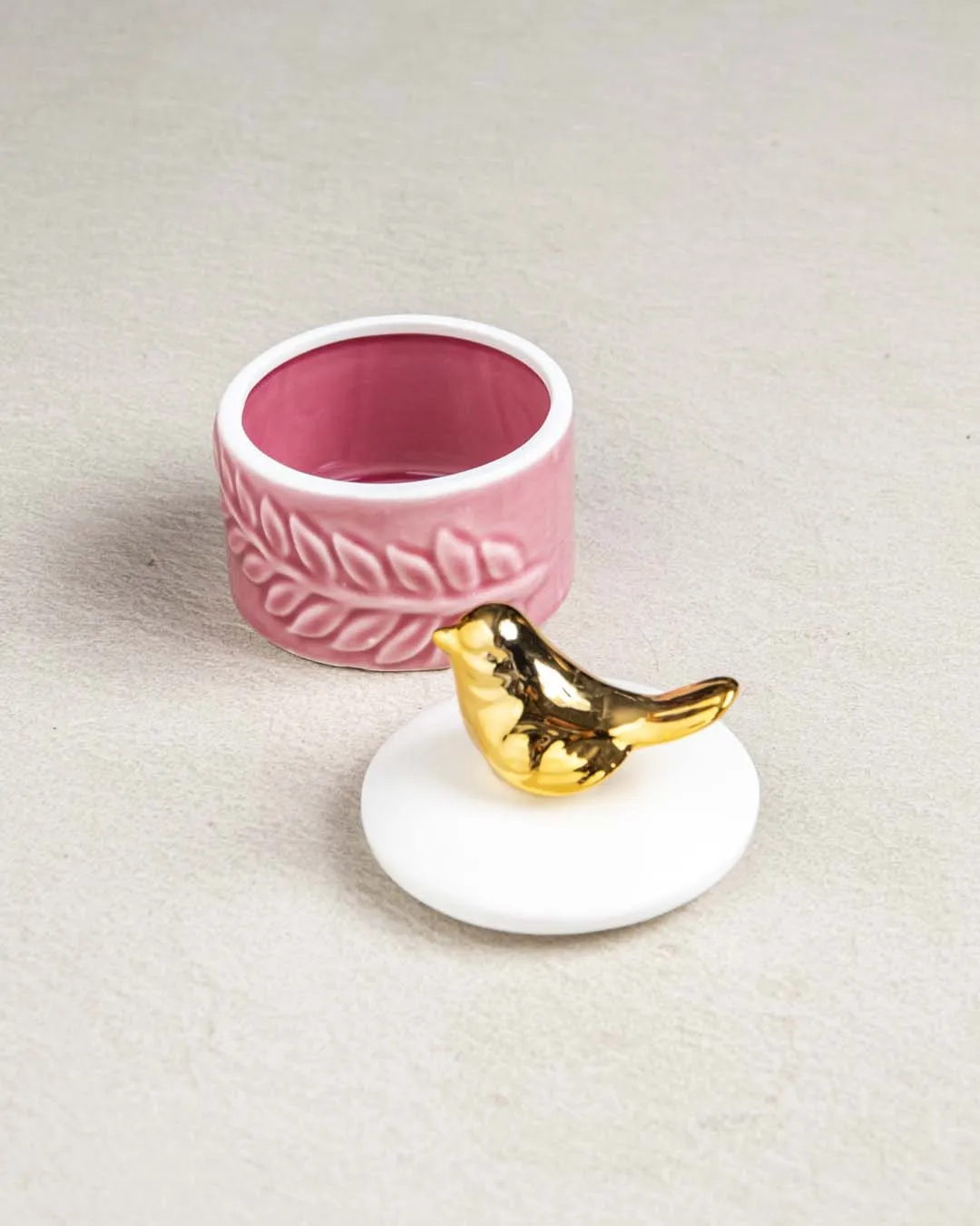 Adorable Bird Trinket Keeper - Pink