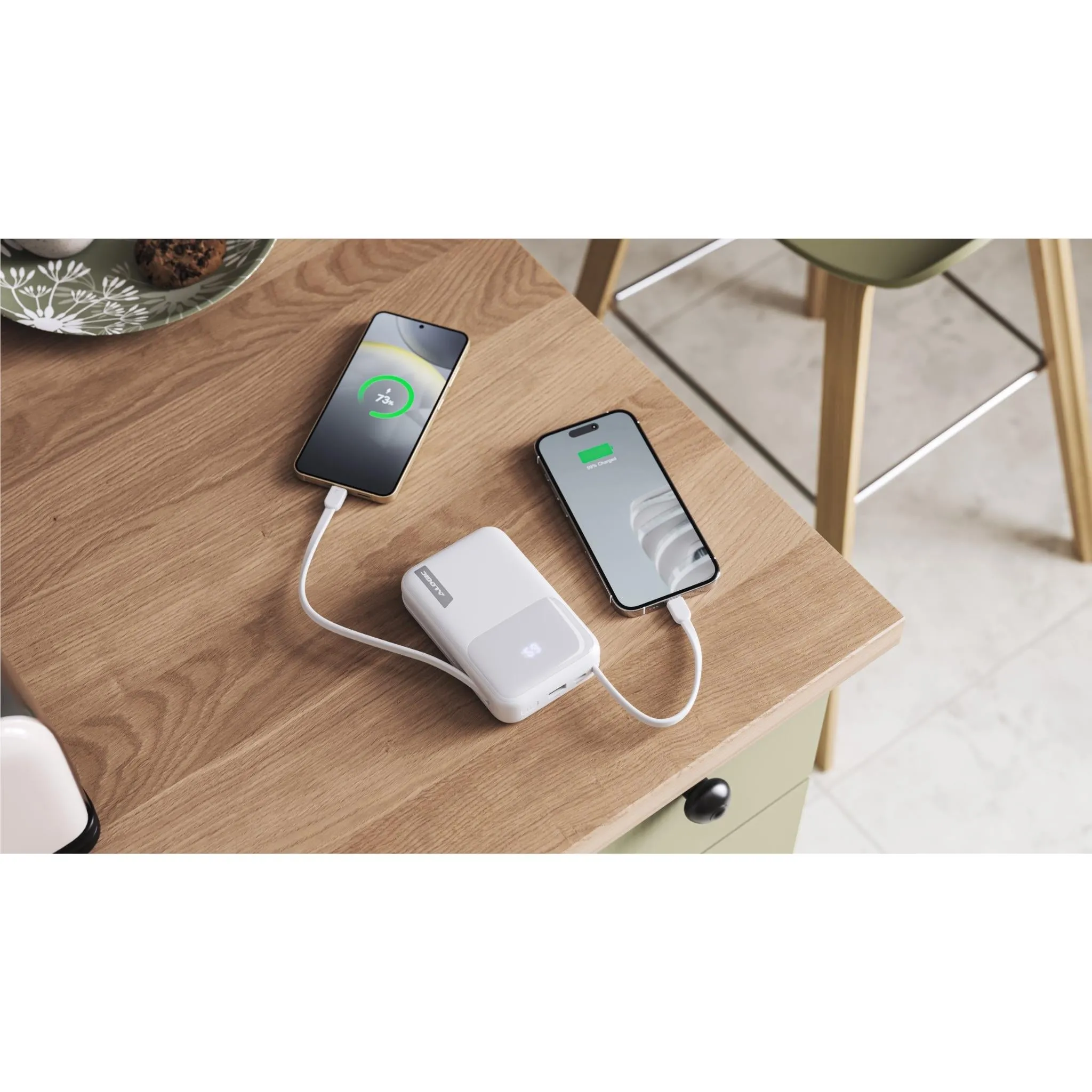 ALOGIC 20K 30W Tandem Powerbank with USB-C & Lighting (White)