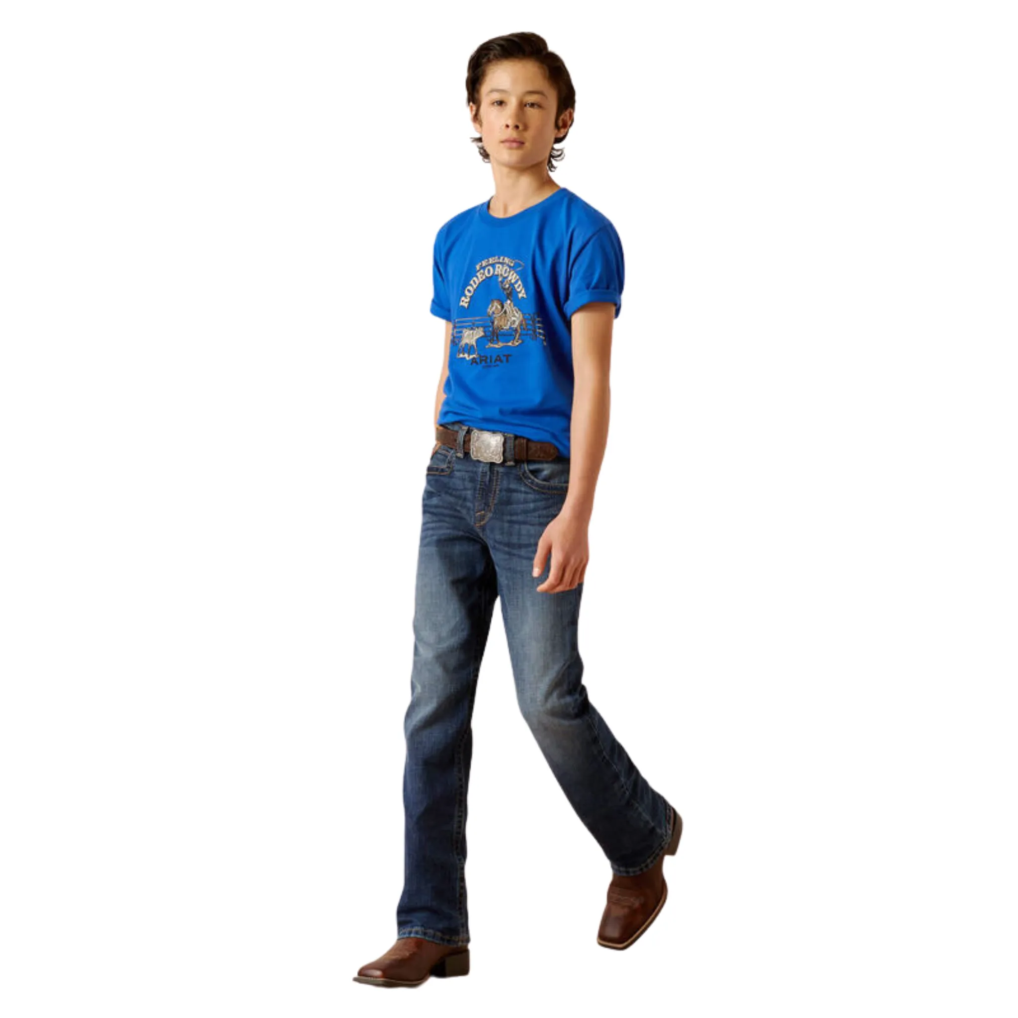 ARIAT BOY'S B4 RELAXED DENNIS BOOT CUT JEAN - 10045384