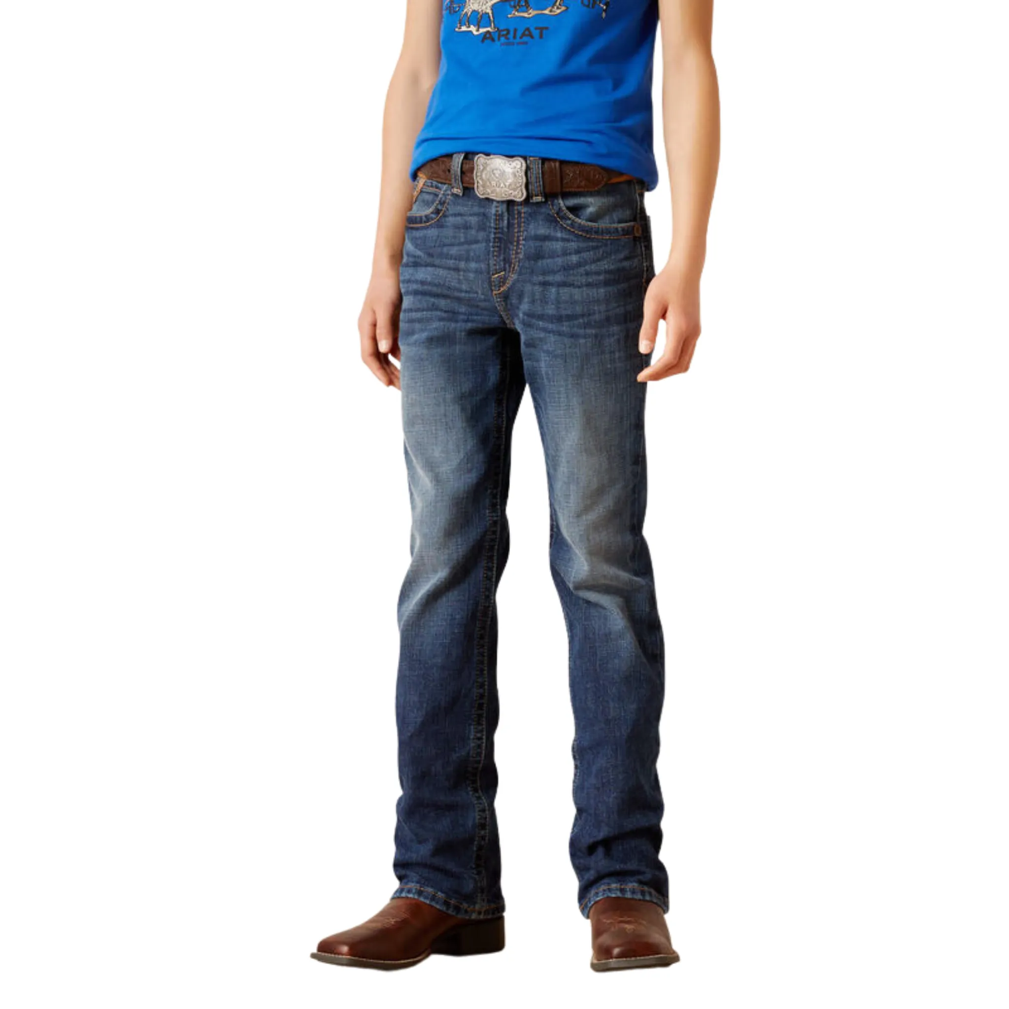 ARIAT BOY'S B4 RELAXED DENNIS BOOT CUT JEAN - 10045384