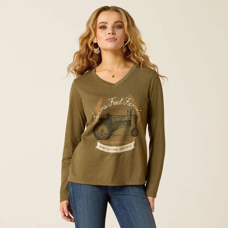 Ariat Women's Military Heather AG Heritage Tee 10052547