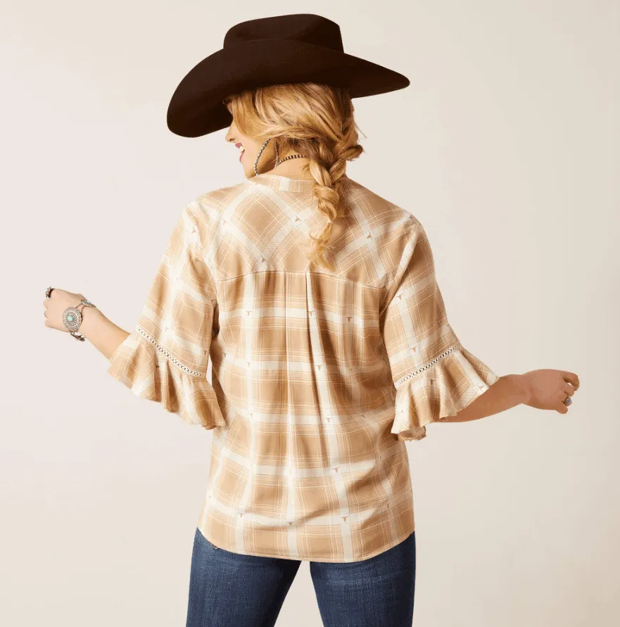 Ariat Women's Plaid Sevilla Western Top 10046277