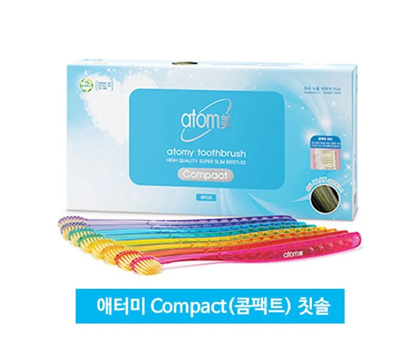 Atomy Toothbrush Compact 8ea Set Kids Womens Dental Healthy Oral Care