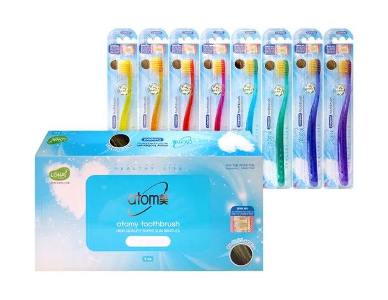 Atomy Toothbrush Compact 8ea Set Kids Womens Dental Healthy Oral Care