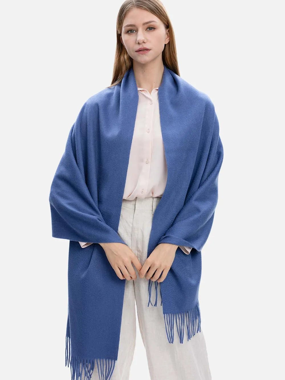 Blue Cashmere Wrap