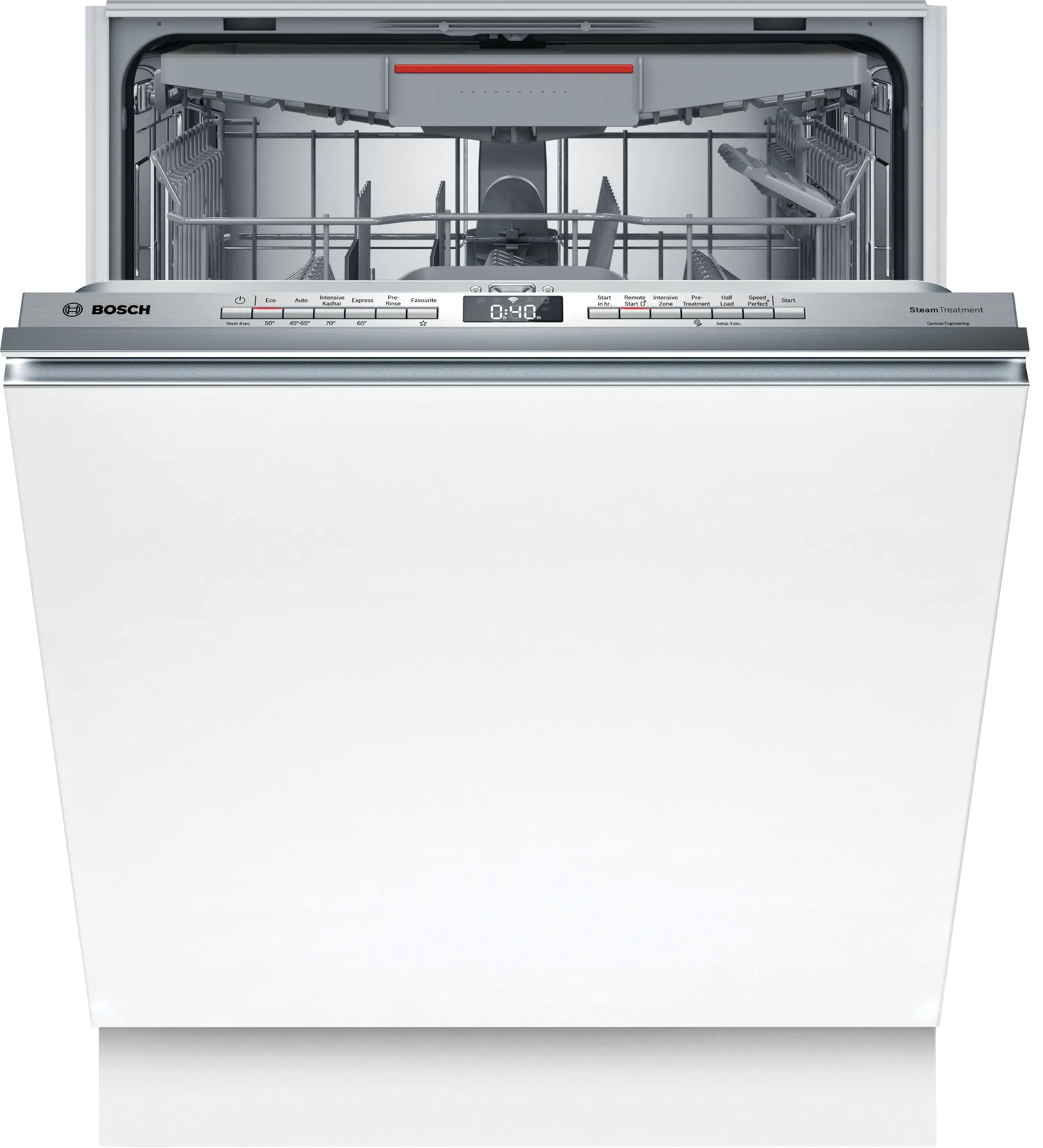 Bosch SMV6HMX01I Serie | 6 Fully Integrated in Built Dishwasher, 60 cm 15 Place Setting Dishwasher