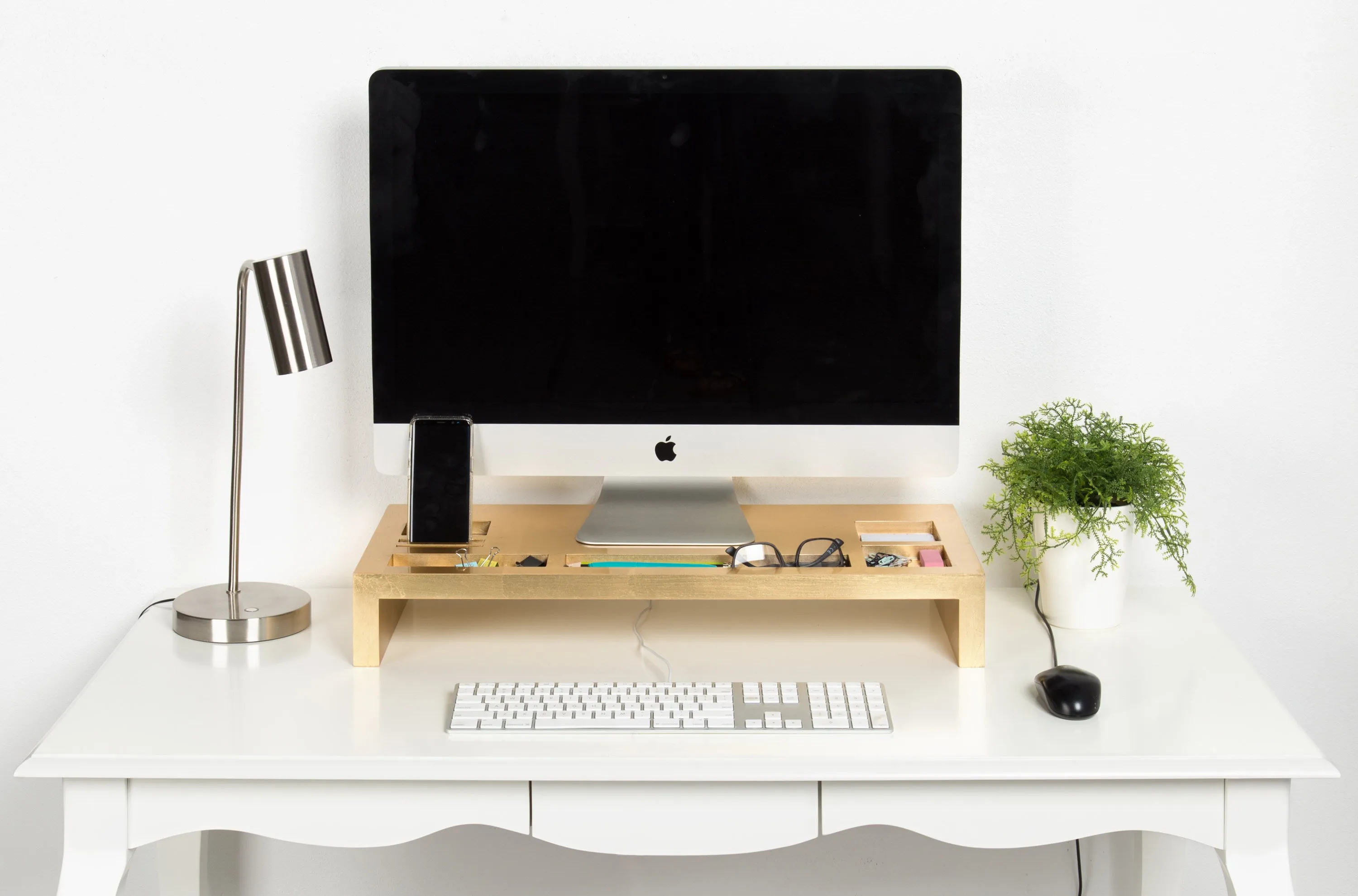 Briggs Desktop Wood Monitor Stand