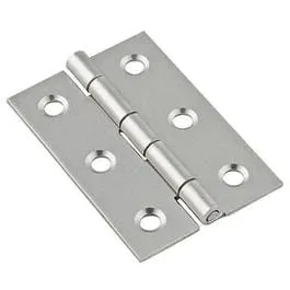 Broad Hinge, Nickel, 2 x 1-3/8 In., 2-Pk.