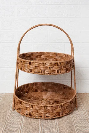 Brown Round 2 Tier Basket