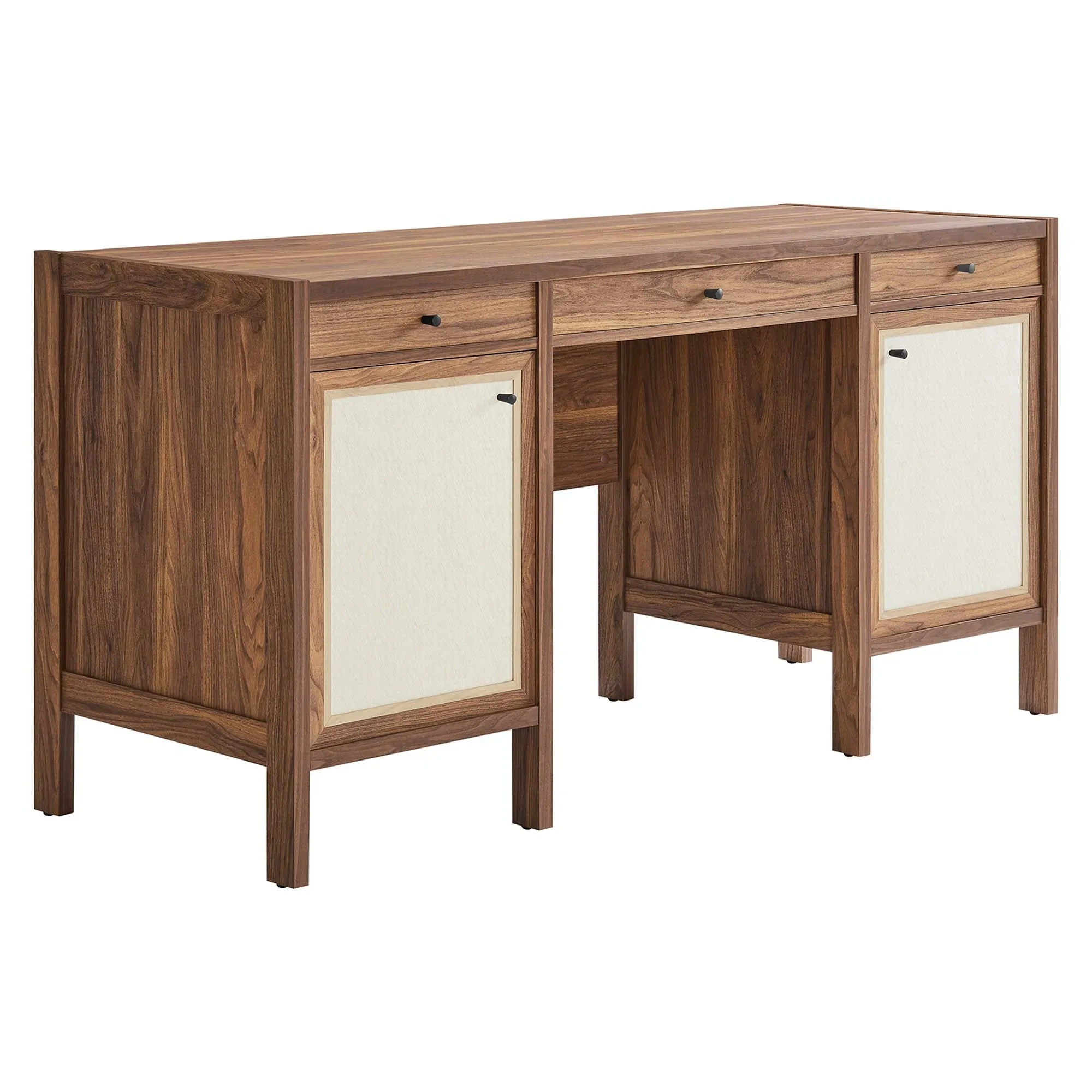 Capri 58" Wood Grain Office Desk by Modway