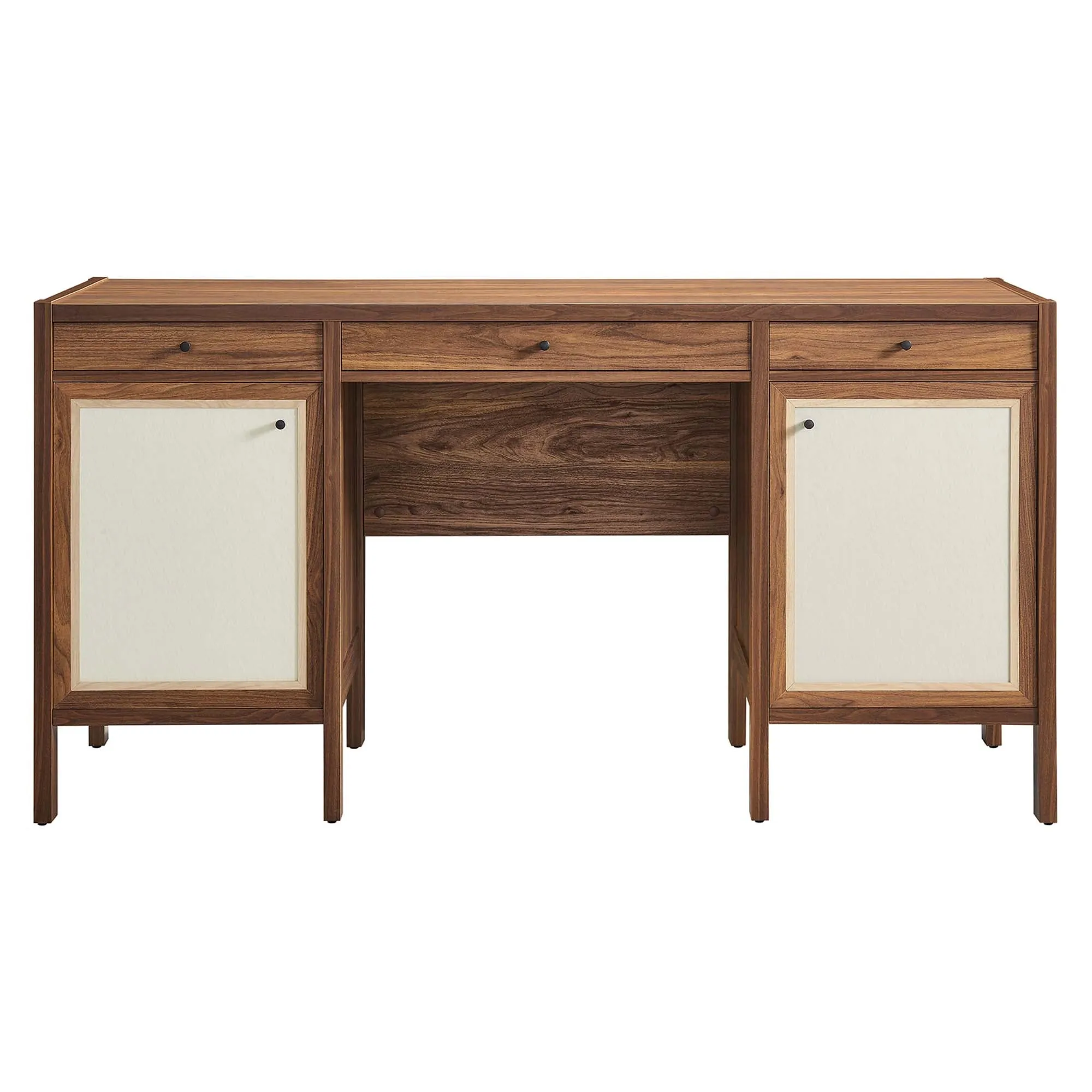 Capri 58" Wood Grain Office Desk by Modway