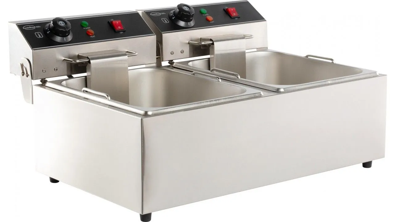 Combisteel Electric Counter Top Fryer Twin Tank 2 x 6 Litre - 7455.1008