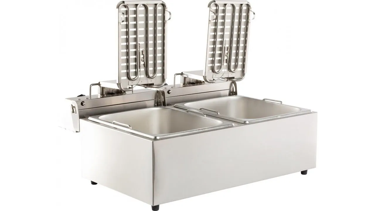 Combisteel Electric Counter Top Fryer Twin Tank 2 x 6 Litre - 7455.1008