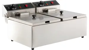 Combisteel Electric Counter Top Fryer Twin Tank 2 x 6 Litre - 7455.1008