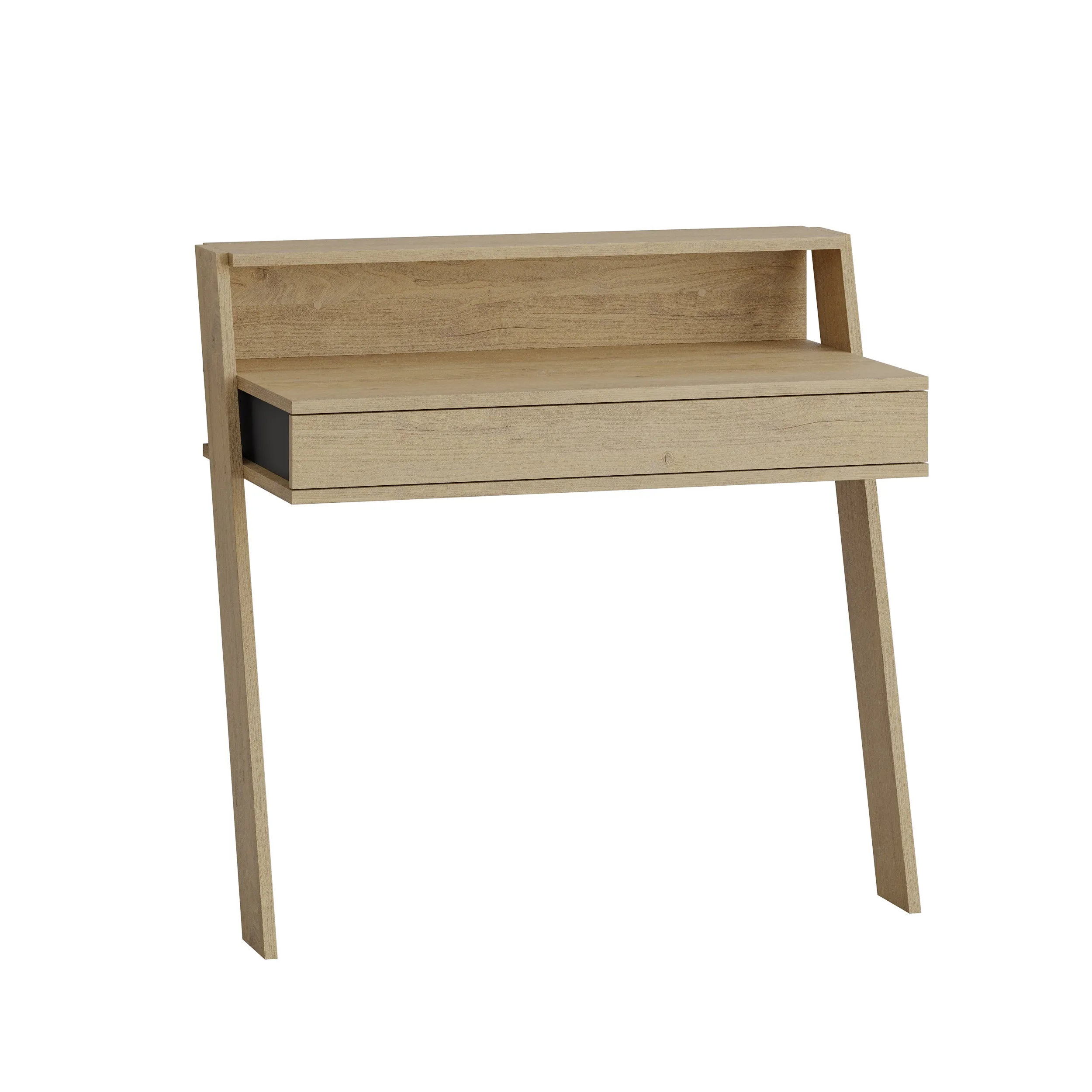 Cowork Modern Desk Wall Mounted With Drawer Width 94cm