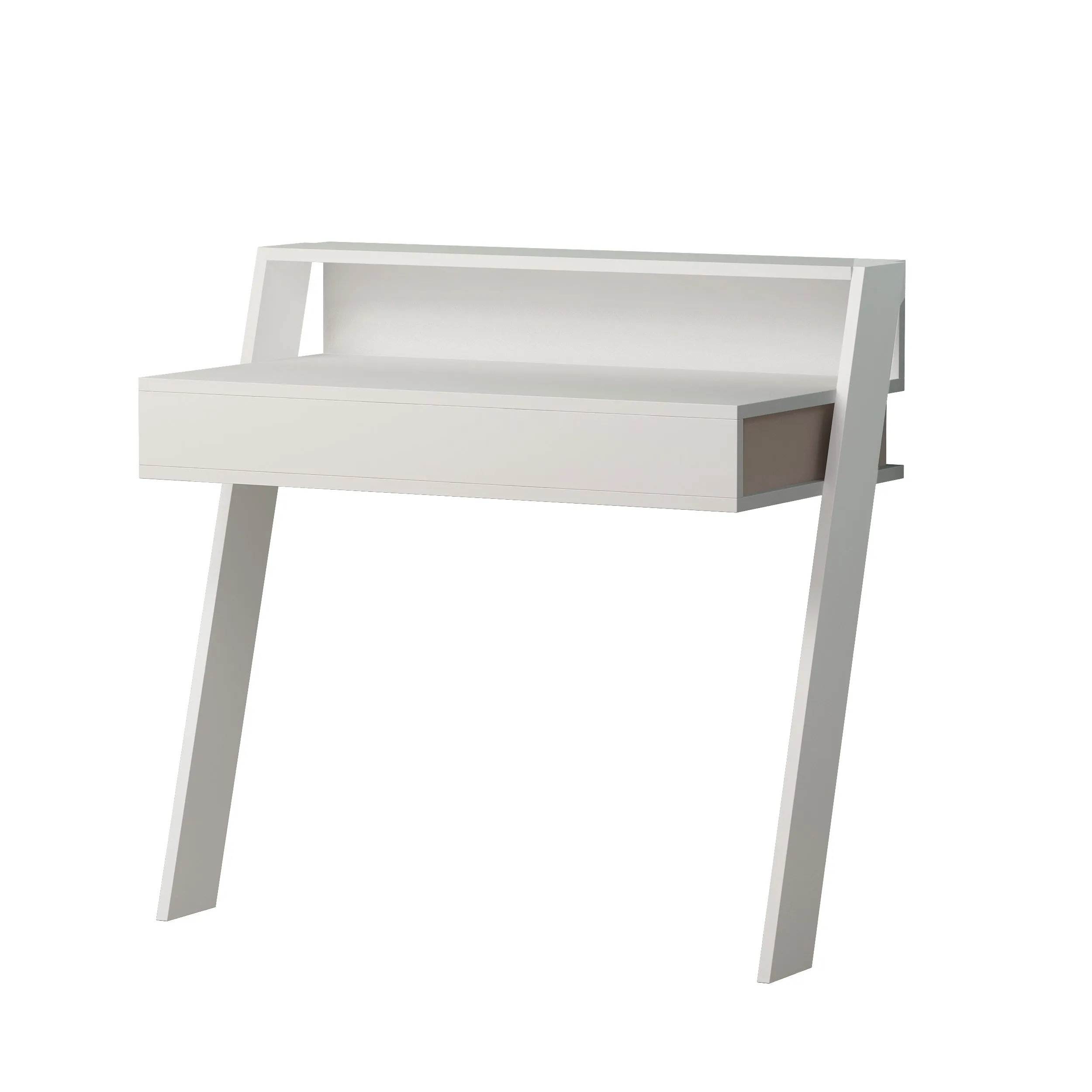 Cowork Modern Desk Wall Mounted With Drawer Width 94cm