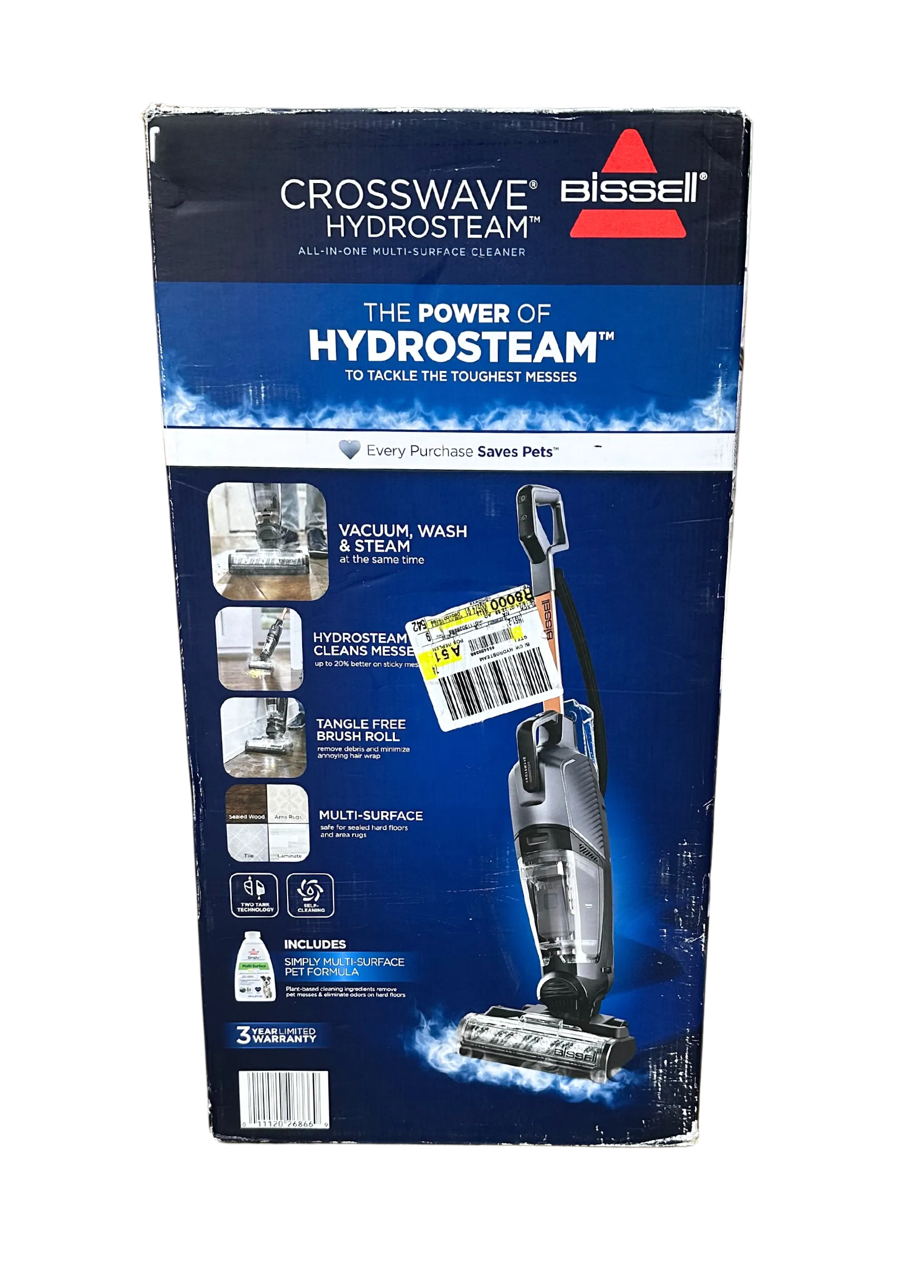 CrossWave® HydroSteam® Plus Multi-Surface Wet Dry Vac