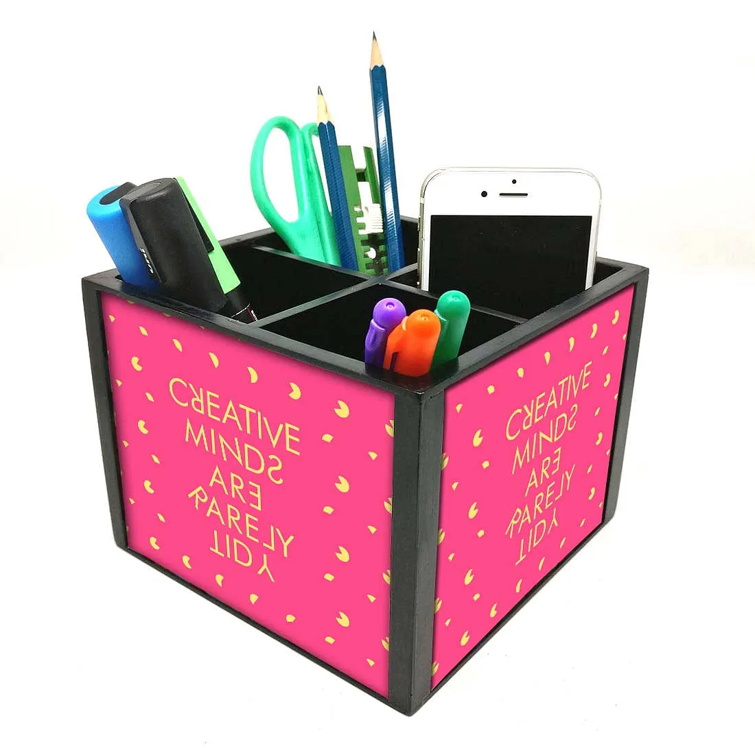 Desk Organizer For Stationery -  Creative Mind Pink