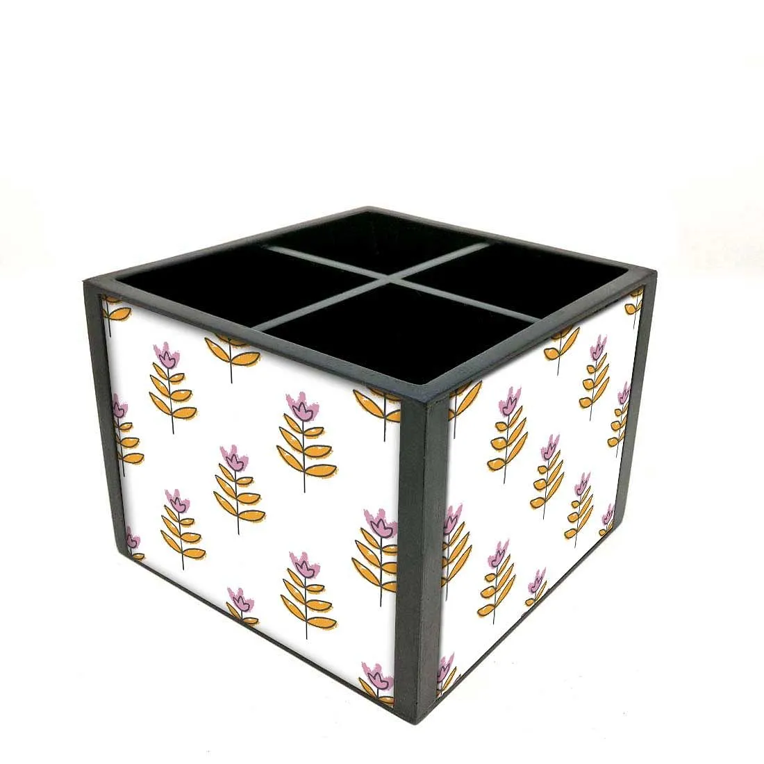 Desk Organizer For Stationery - Ethnic Leaf