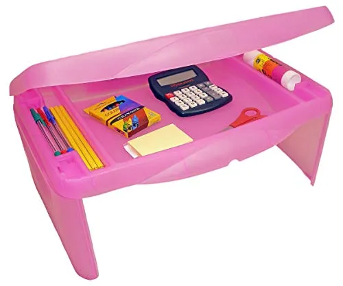 Dial Industries 706FP Deluxe Folding Lap Desk Tray Pink