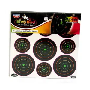 Dirty Bird Multi-Color Target - 2" & 3", (Per 20)