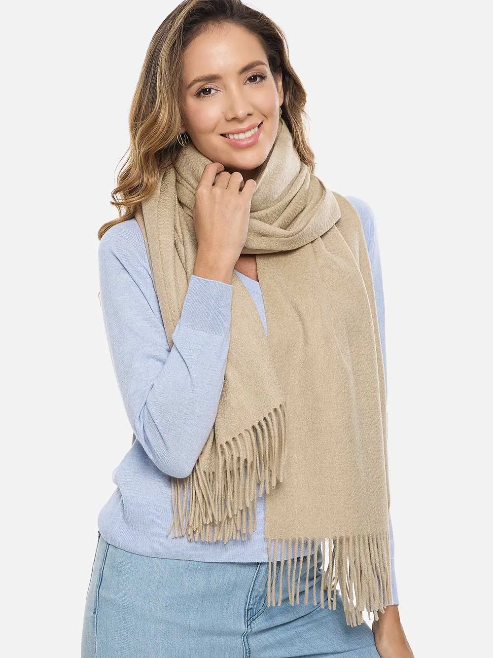 Ecru Cashmere Wrap