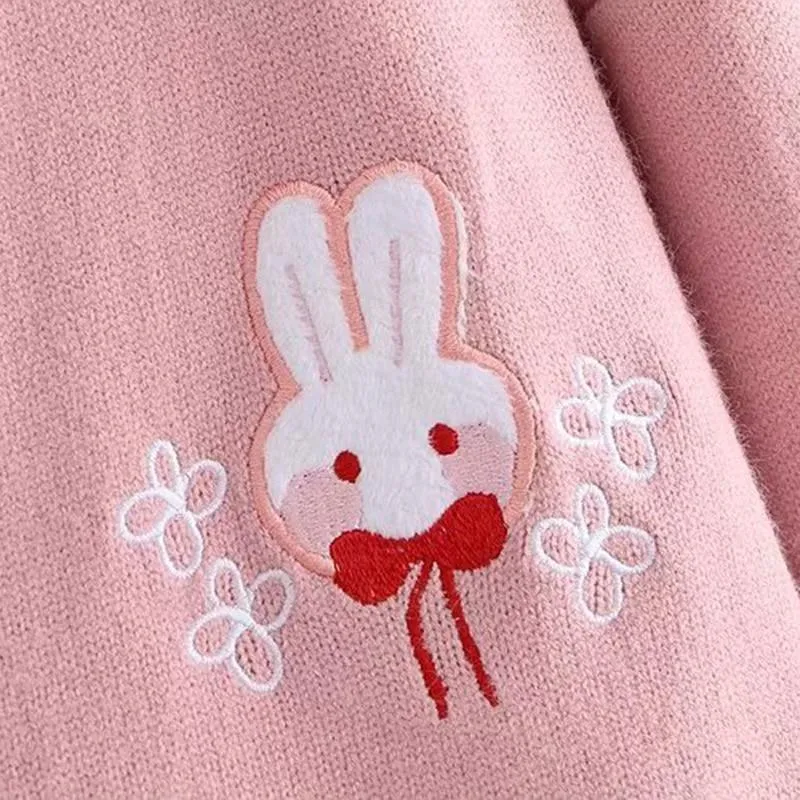 Embroidered Rabbit Cardigan: Stylish cardigan for all occasions