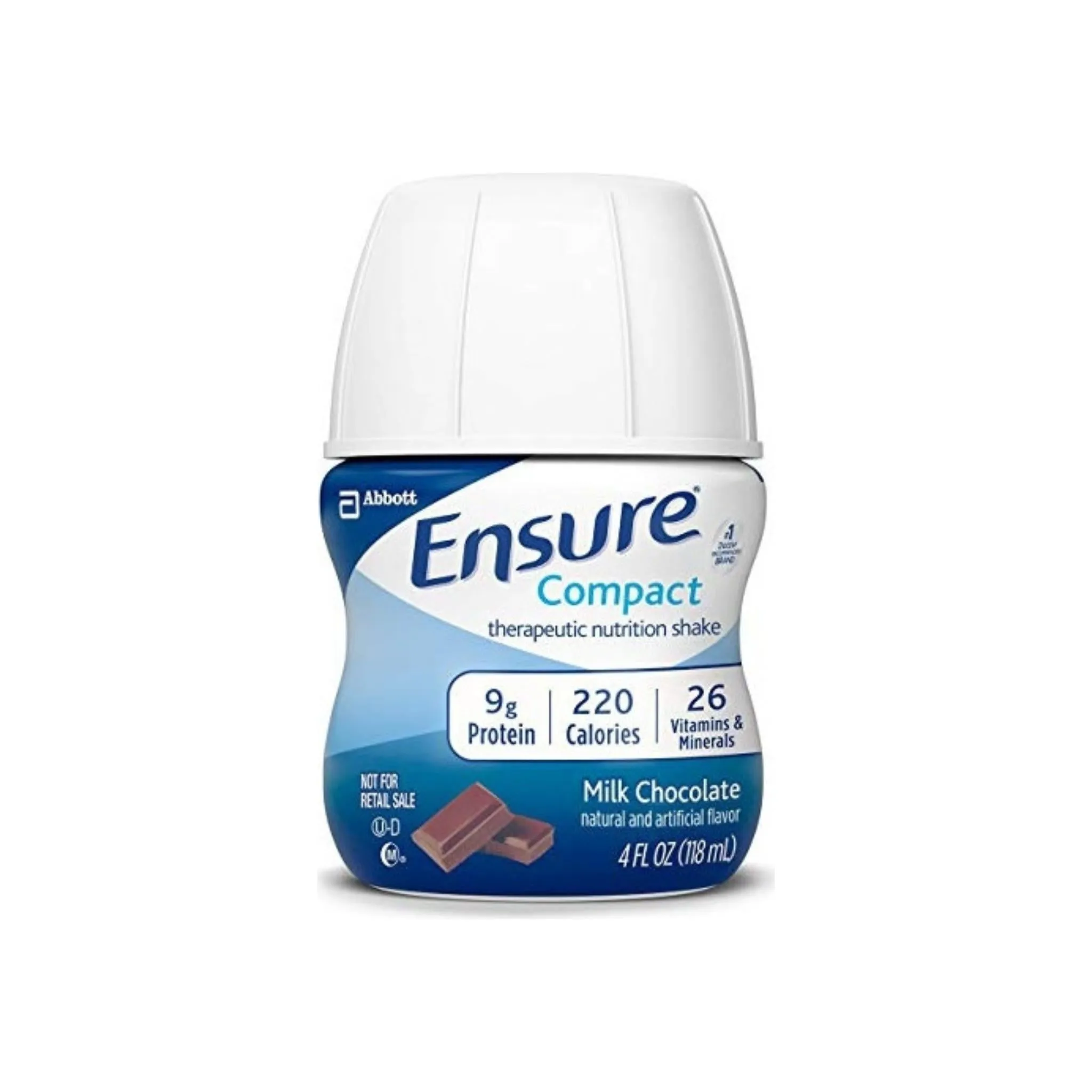 Ensure Compact Nutrition Shake, 9g of protein, Milk Chocolate, 4 oz,