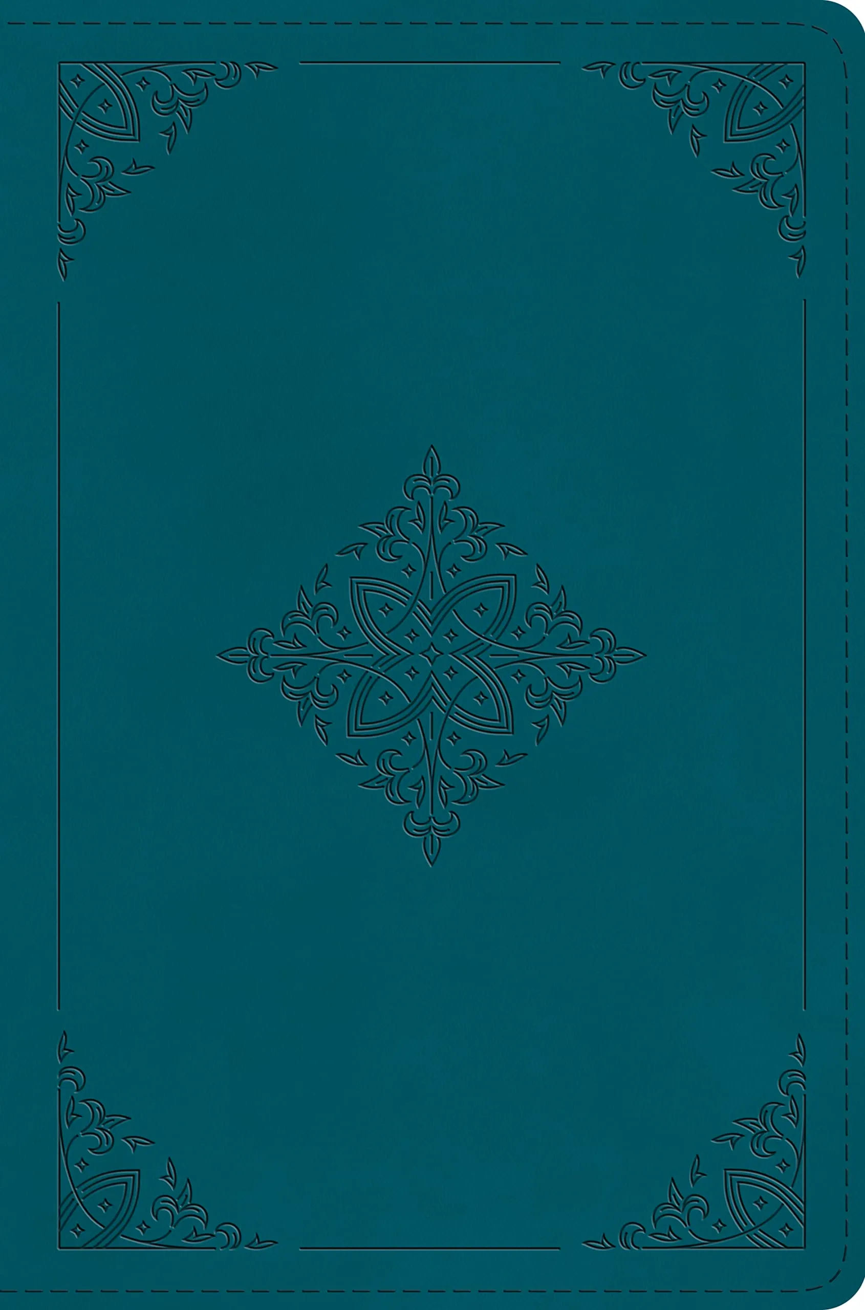 ESV Compact Bible (Trutone, Deep Teal, Fleur-De-Lis Design)