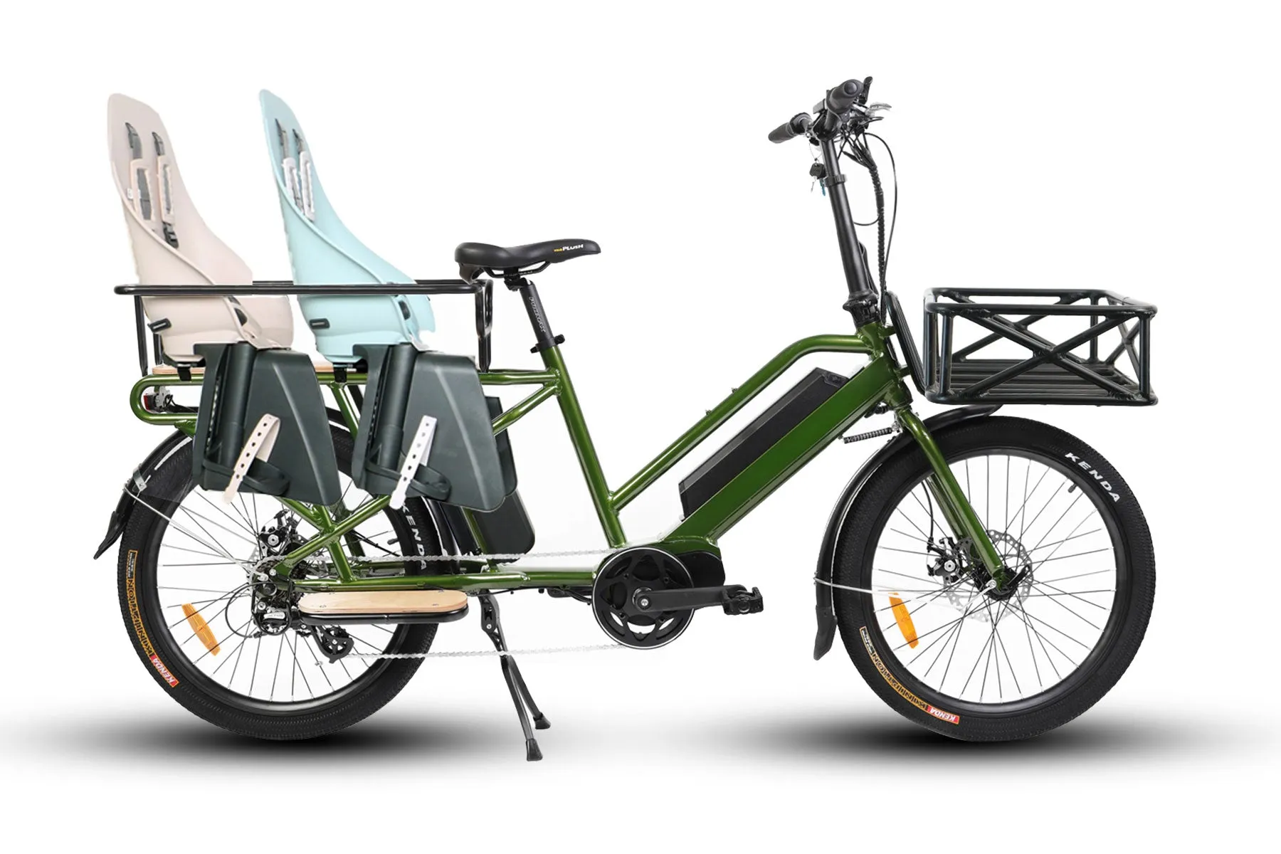 EUNORAU G20-CARGO 48V/11.6Ah 500W Mid Motor Dual Battery Cargo Electric Bike