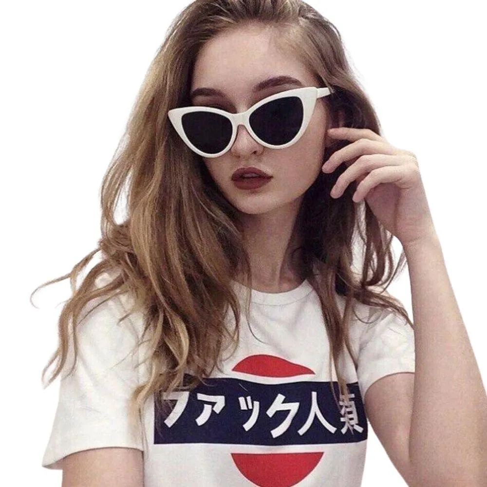 F*** Humanity / Mankind Japanese Kanji Women's Tee Cute But Rude Tee Fashion T-shirt Casual Tee Tumblr Insta Humor