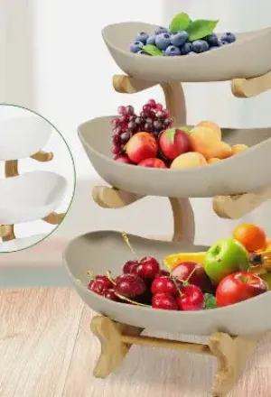 Fruitful Delights: Orchard Tiered Fruit Tower