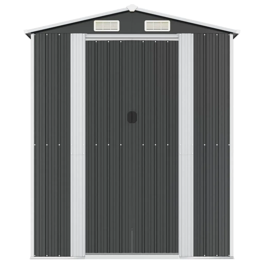 Garden Shed Anthracite 192x689x223 cm Galvanised Steel