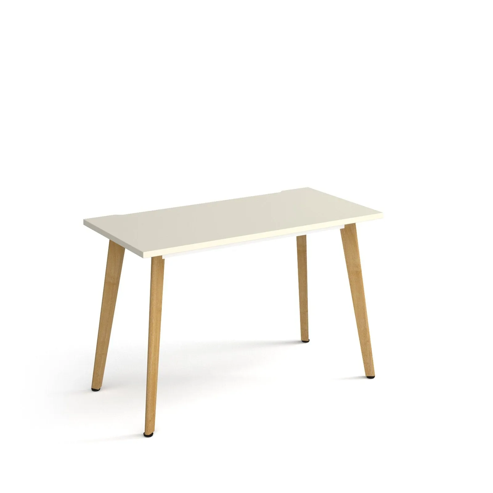 Giza straight desk with wooden legs