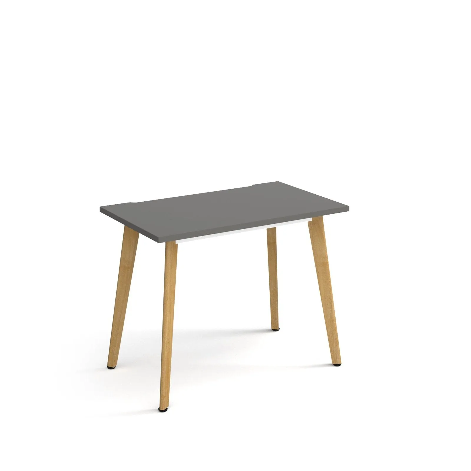 Giza straight desk with wooden legs