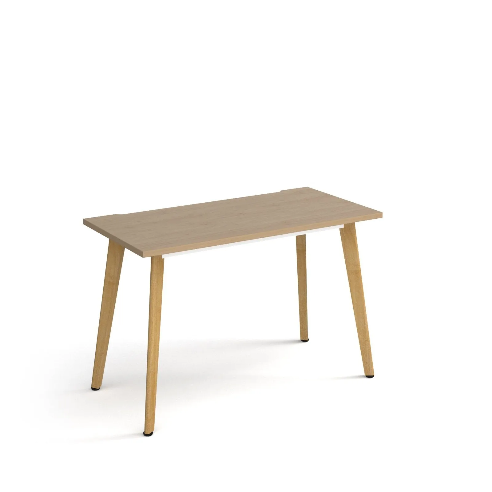 Giza straight desk with wooden legs