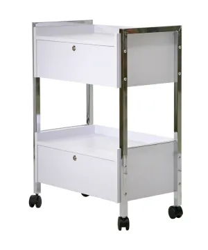 Heavy Duty Spa Trolley Cart with Double Drawers