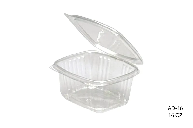 HINGED SALAD CONTAINERS