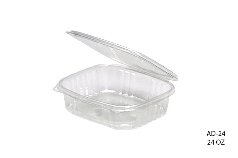 HINGED SALAD CONTAINERS