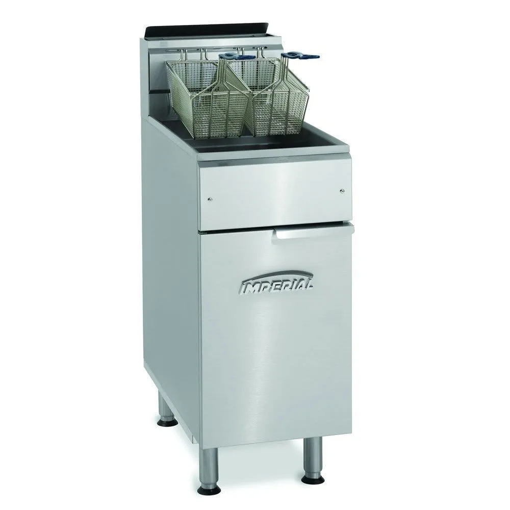 Imperial IFS-40-OP Open Pot Floor Fryer, Natural Gas, 40 lb. cap.