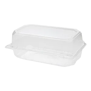 Karat 9" x 5" PET Plastic Hinged Containers - 250 pcs